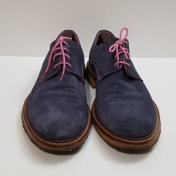 To Boot New York Blue Suede Leather US Mens Size 12 Dress Shoes Italy main image 8
